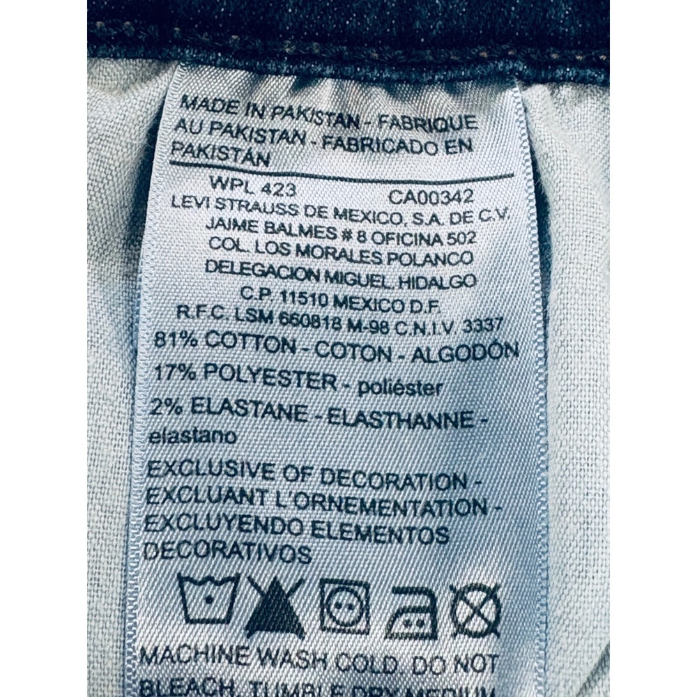 Levi Strauss Signature Curvy Straight Women's Stretch Jeans Size 10M - Picture 9 of 10